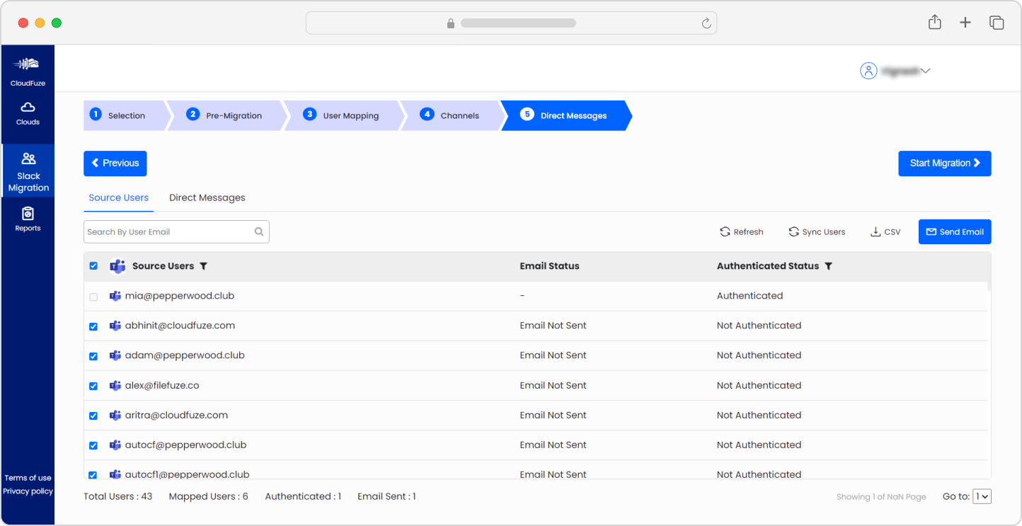 Teams to Google Chat direct messages migration